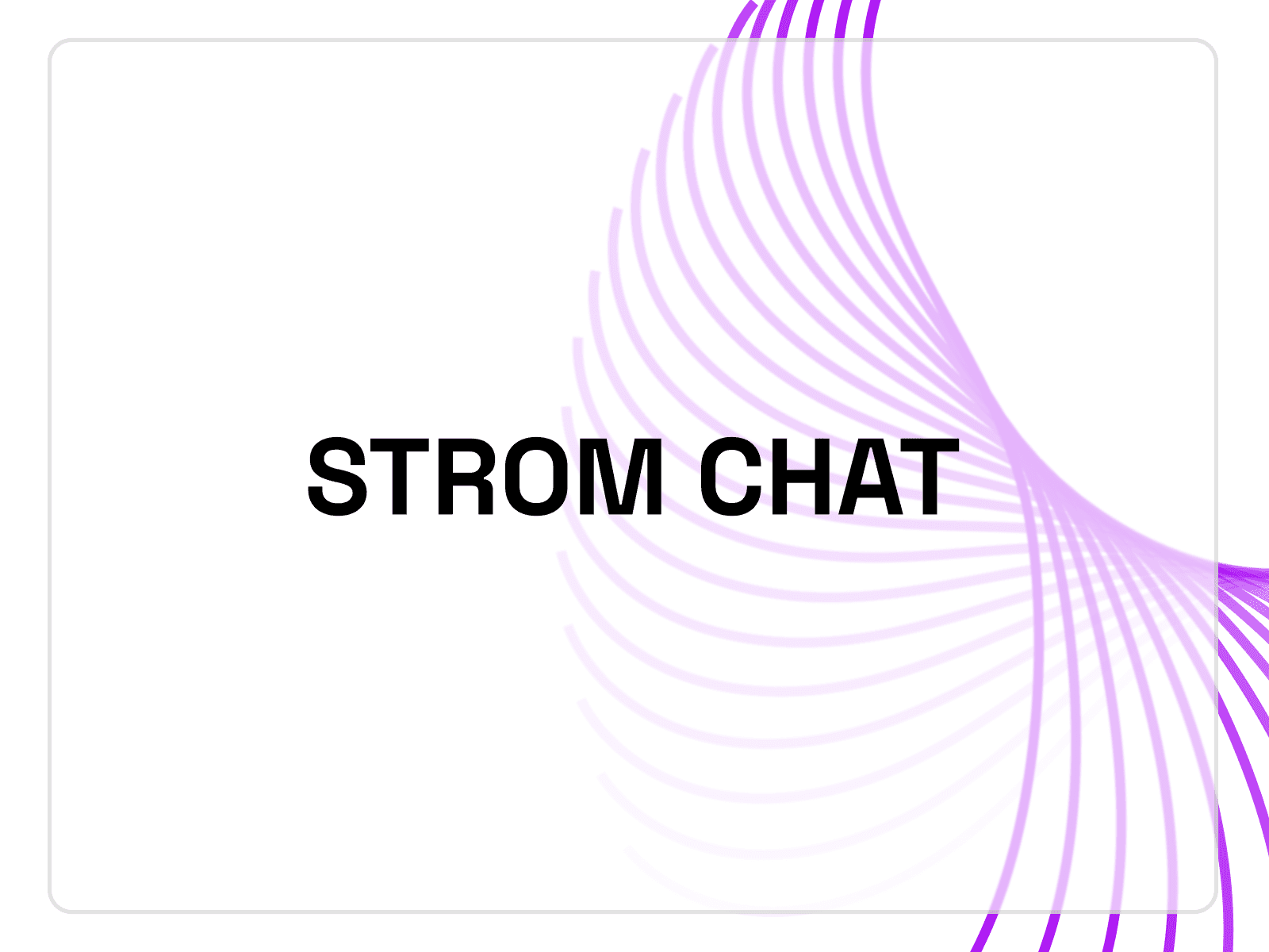 Strom Chat banner
