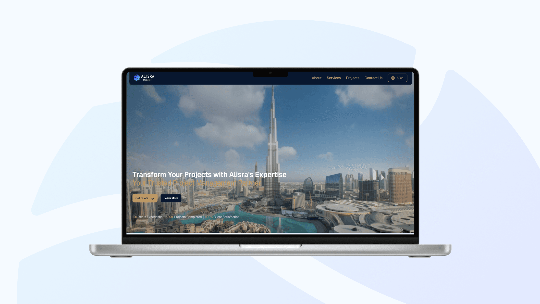 Al Isra: Project Management Branding & Portfolio banner