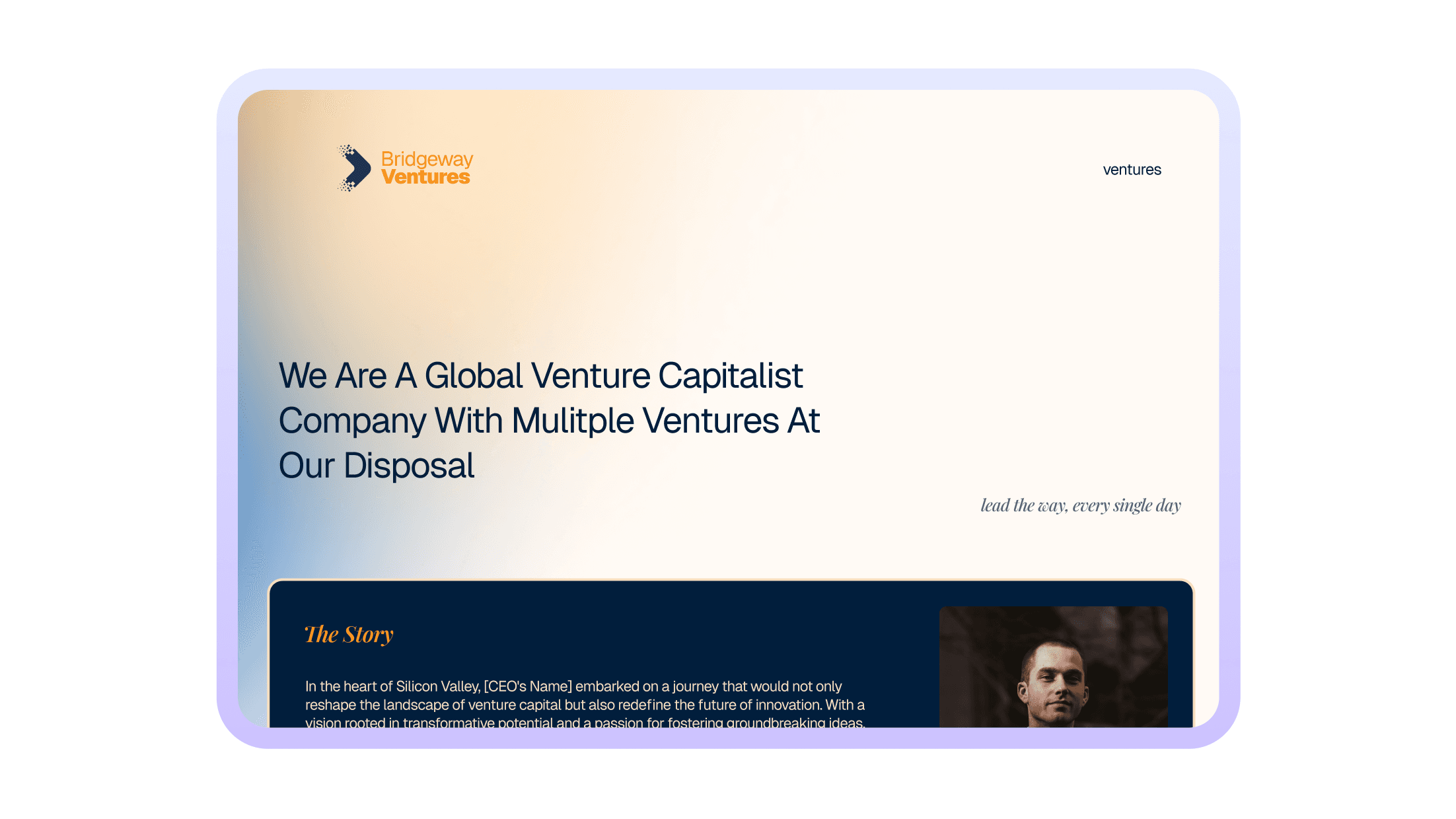 Bridgeway Ventures: VC Digital Portfolio banner